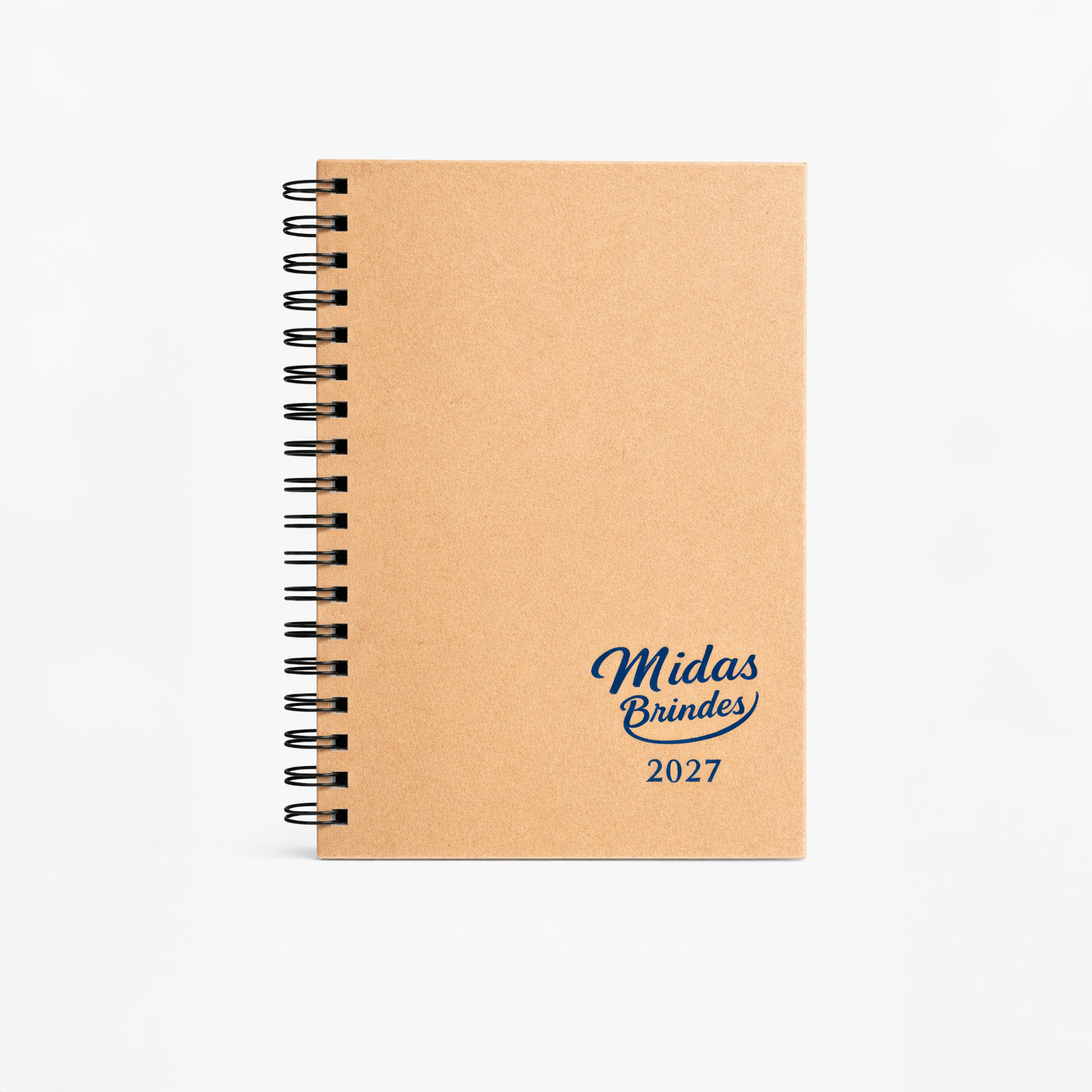 Agenda Diária 2027 Ecológica Personalizada – Capa Dura Kraft
