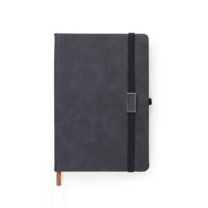 Caderneta Tipo Moleskine Couro Sintético Personalizado MB3002B