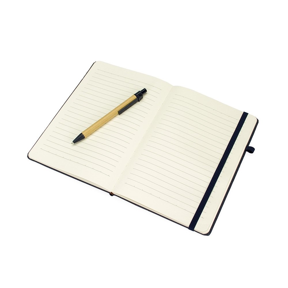 Caderneta Tipo Moleskine Capa Fibra de Arroz Personalizado MB8290 - Imagem 3