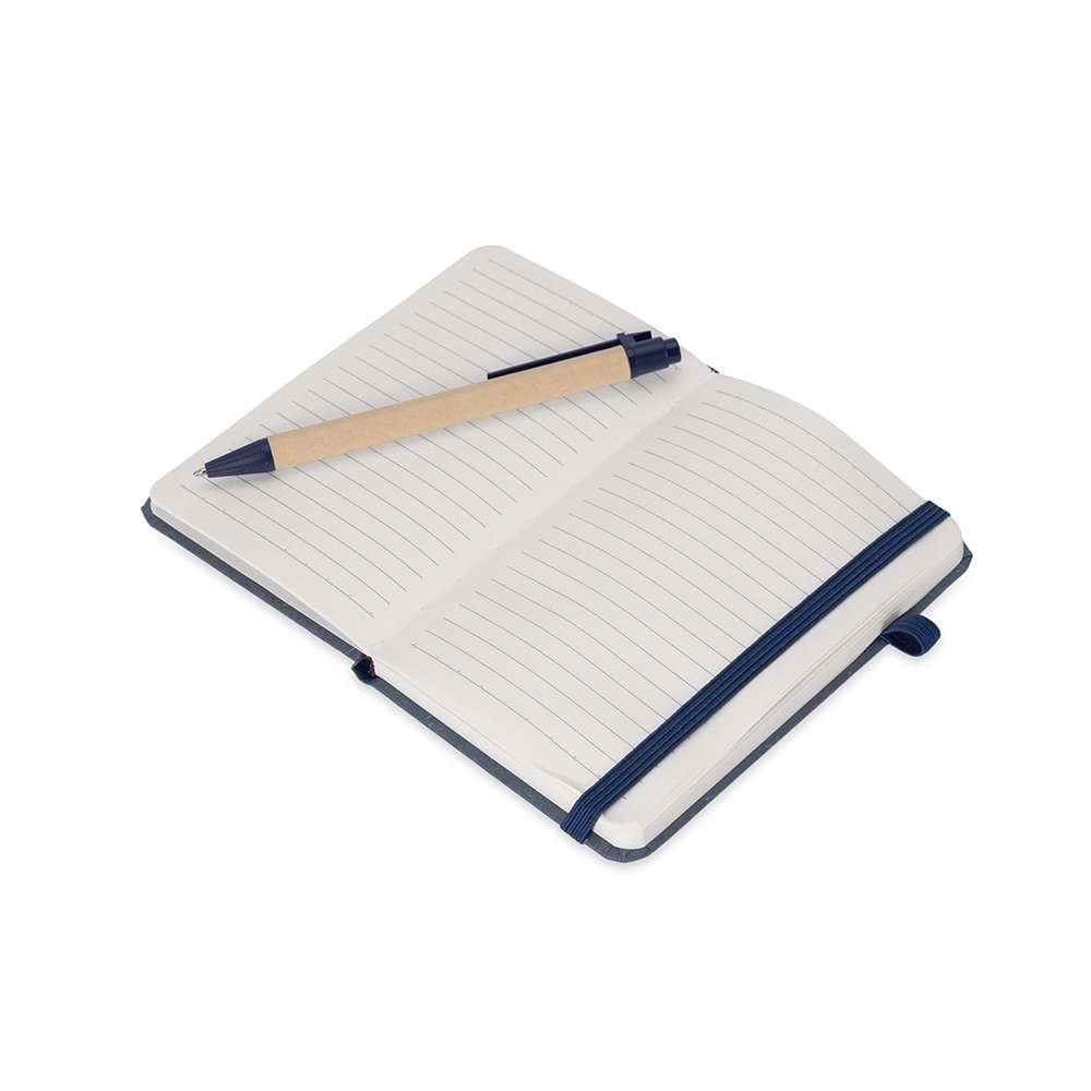 Caderneta Tipo Moleskine Capa Palha de Trigo Personalizado MB8288 - Imagem 2