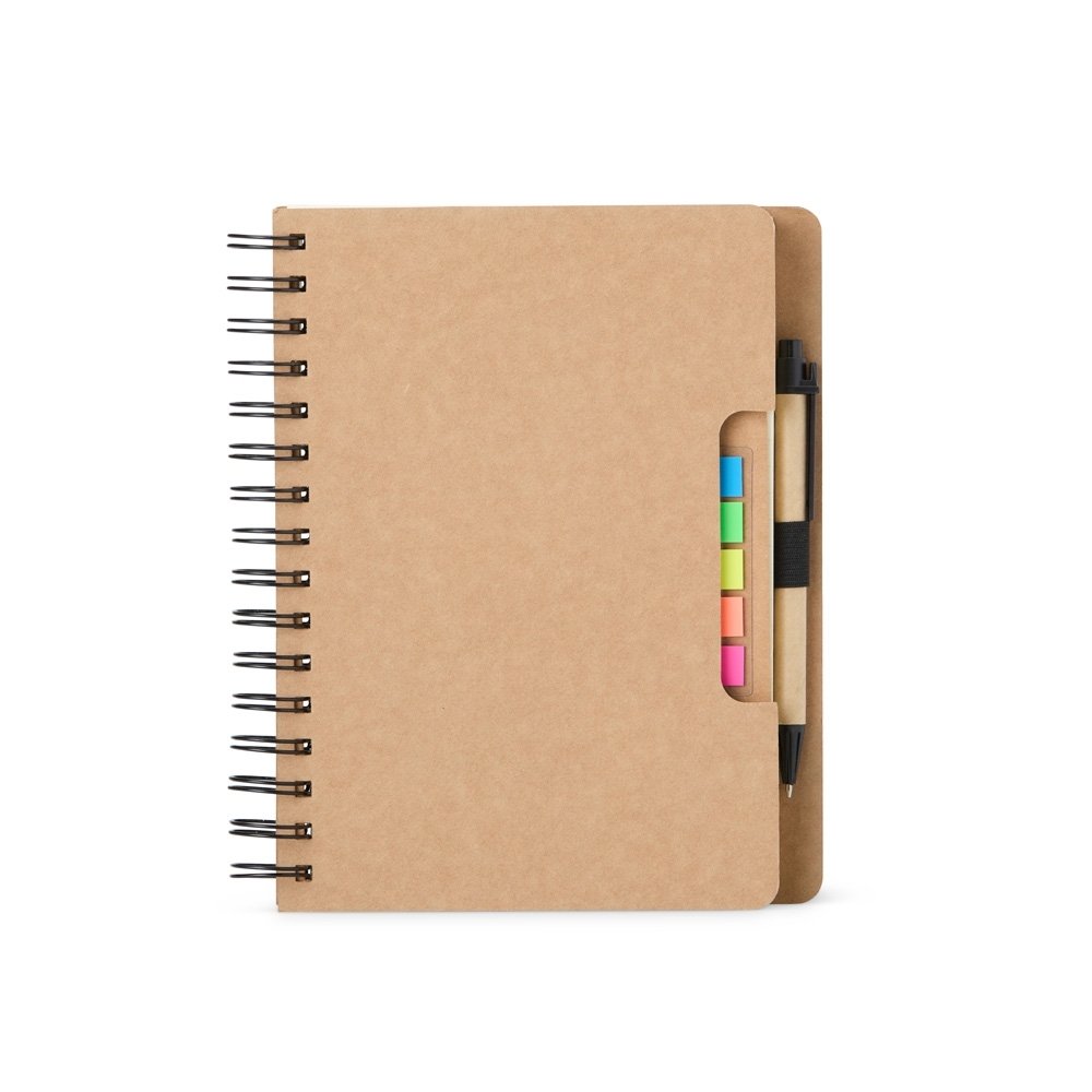 Caderno com Capa Kraft Post-it com Caneta Personalizado MB11195