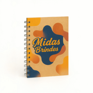 Caderno Personalizado – Capa Dura Kraft Ecológico Wire-O