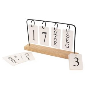 Calendário Permanente de Madeira Personalizado MB15250