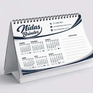 Calendário de Mesa 15x20cm Personalizado Colorido