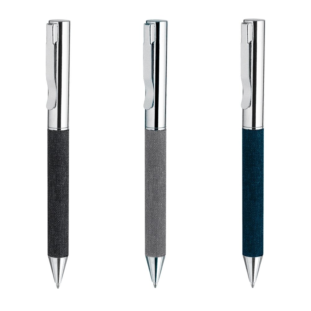Caneta de Metal com Tecido rPet Personalizada MB15136