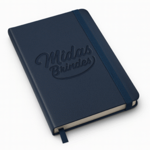 Caderneta Moleskine Personalizado Couro Sintético | Capa Dura com Baixo Relevo Hot Stamp