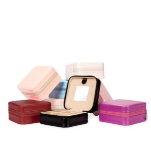 Porta-Joias Couro Sintético com Espelho Personalizado MB8142