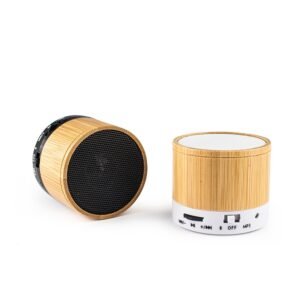 Caixa de Som Bluetooth de Bambu Personalizada MB4361