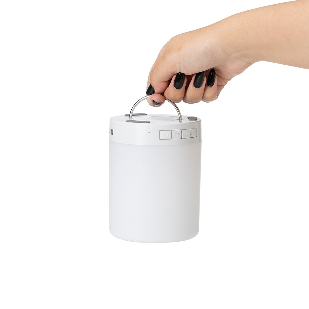 Caixa de Som Bluetooth com Luminária Personalizada MB4067 - Imagem 8