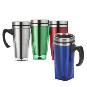 Caneca Térmica de Acrílico e Inox 450ml MB1071