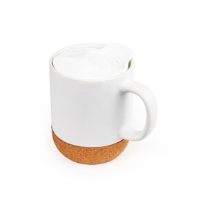 Caneca de Porcelana com Base de Cortiça 350ml MB15220