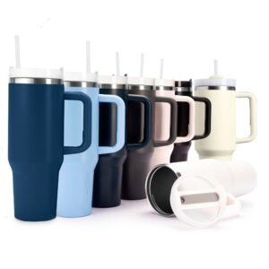 Caneca Térmica de Inox com Canudo 1,2L MB18896