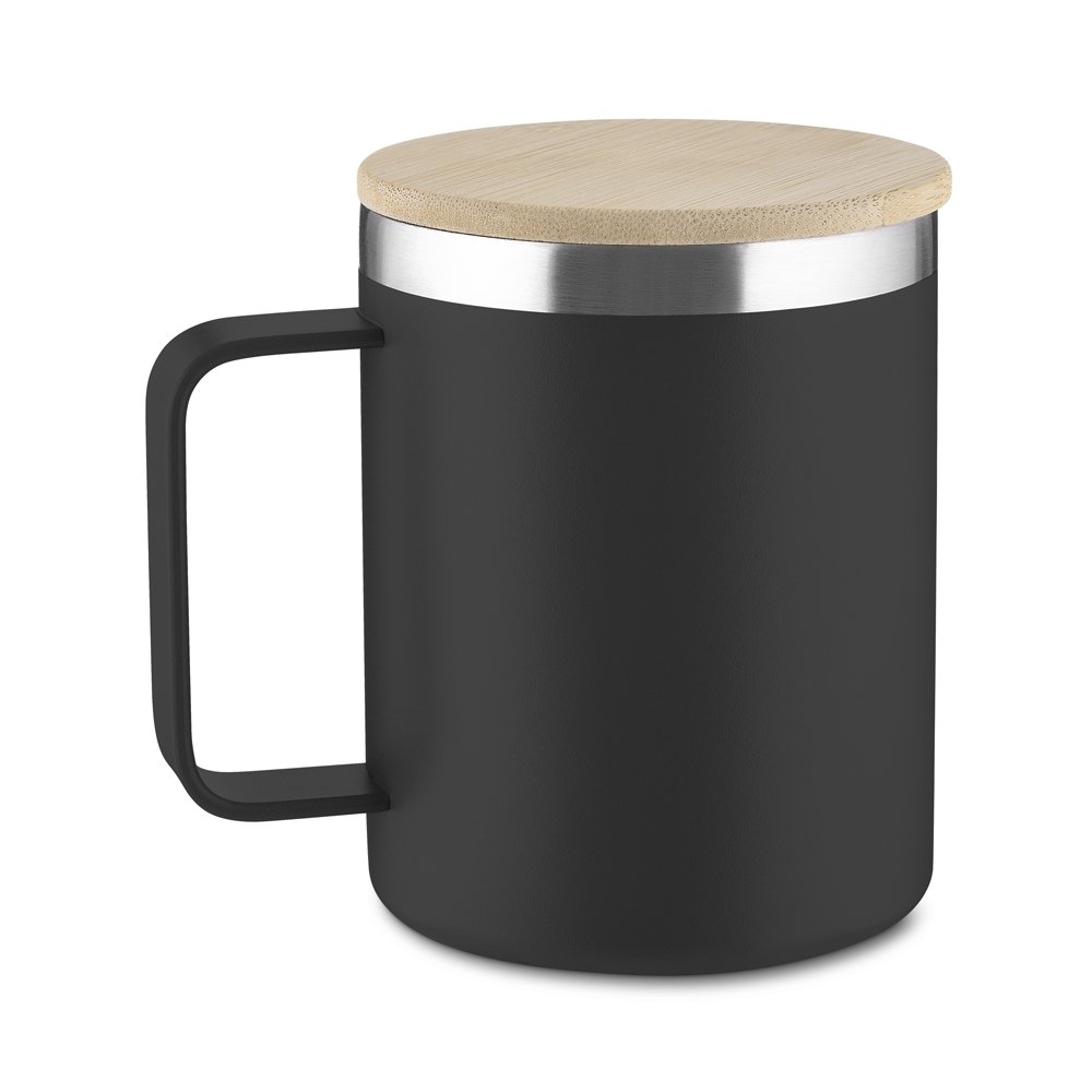 Caneca Térmica de Inox e Tampa em Bambu 350ml MB15381 - Imagem 6