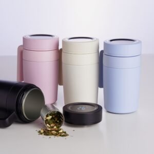 Caneca Térmica de Inox com Termômetro Led 500ml MB18641