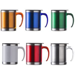 Caneca Térmica de Acrílico e Inox 400ml MB6520