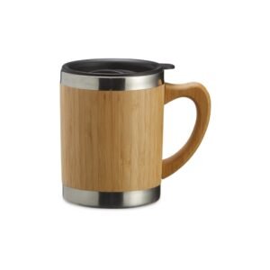 Caneca Térmica de Bambu e Inox 300ml MB3099