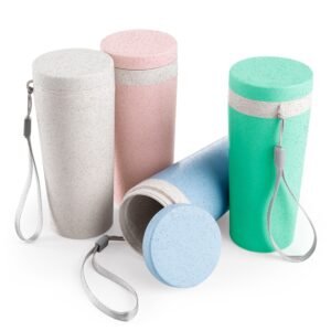 Copo Isotérmico de Fibra de Bambu de 350ml MB3006B