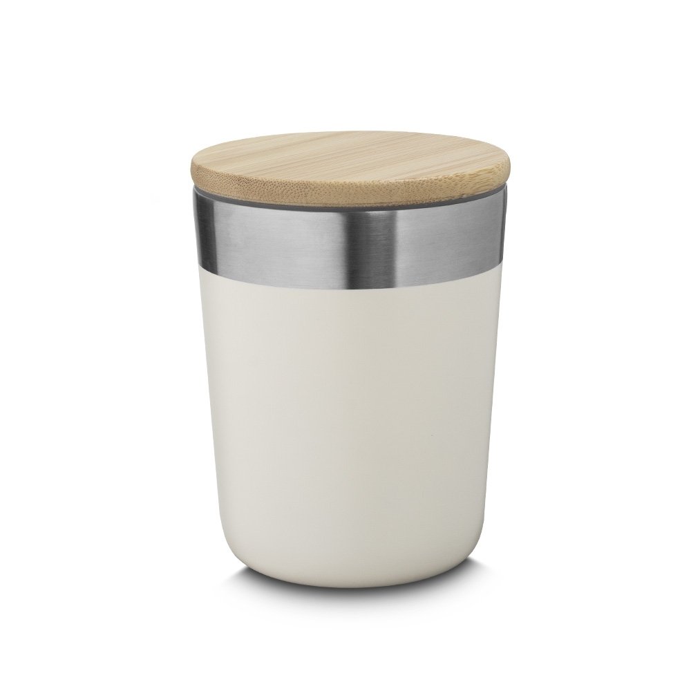 Copo Térmico de Inox Parede Dupla Tampa Bambu 300ml MB15163 - Imagem 3