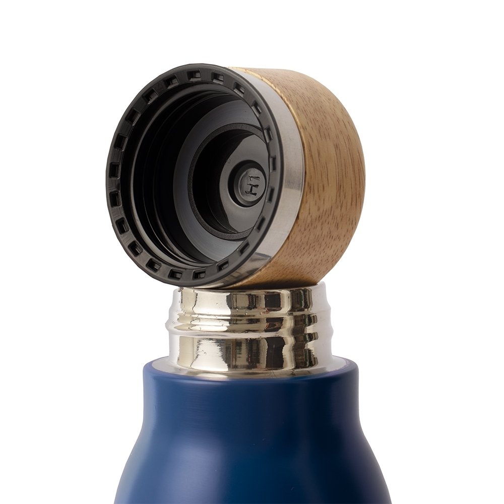 Garrafa Térmica de Inox Parede Dupla e Tampa de Bambu 600ml MB19072 - Imagem 4