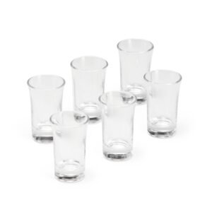 Kit com 6 Copos de Vidro de 50ml MB9081