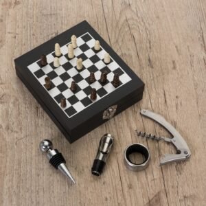 Kit Vinho com Jogo de Xadrez Personalizado MB12046
