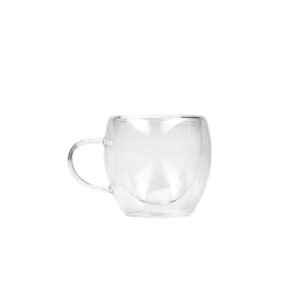 Caneca de Vidro Parede Dupla de 80ml MB15236
