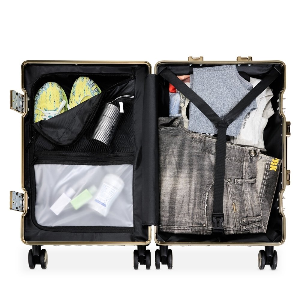 Mala de Bordo Personalizada Carry On 38L em Plástico Rígido com Logo MB6050 - Imagem 2