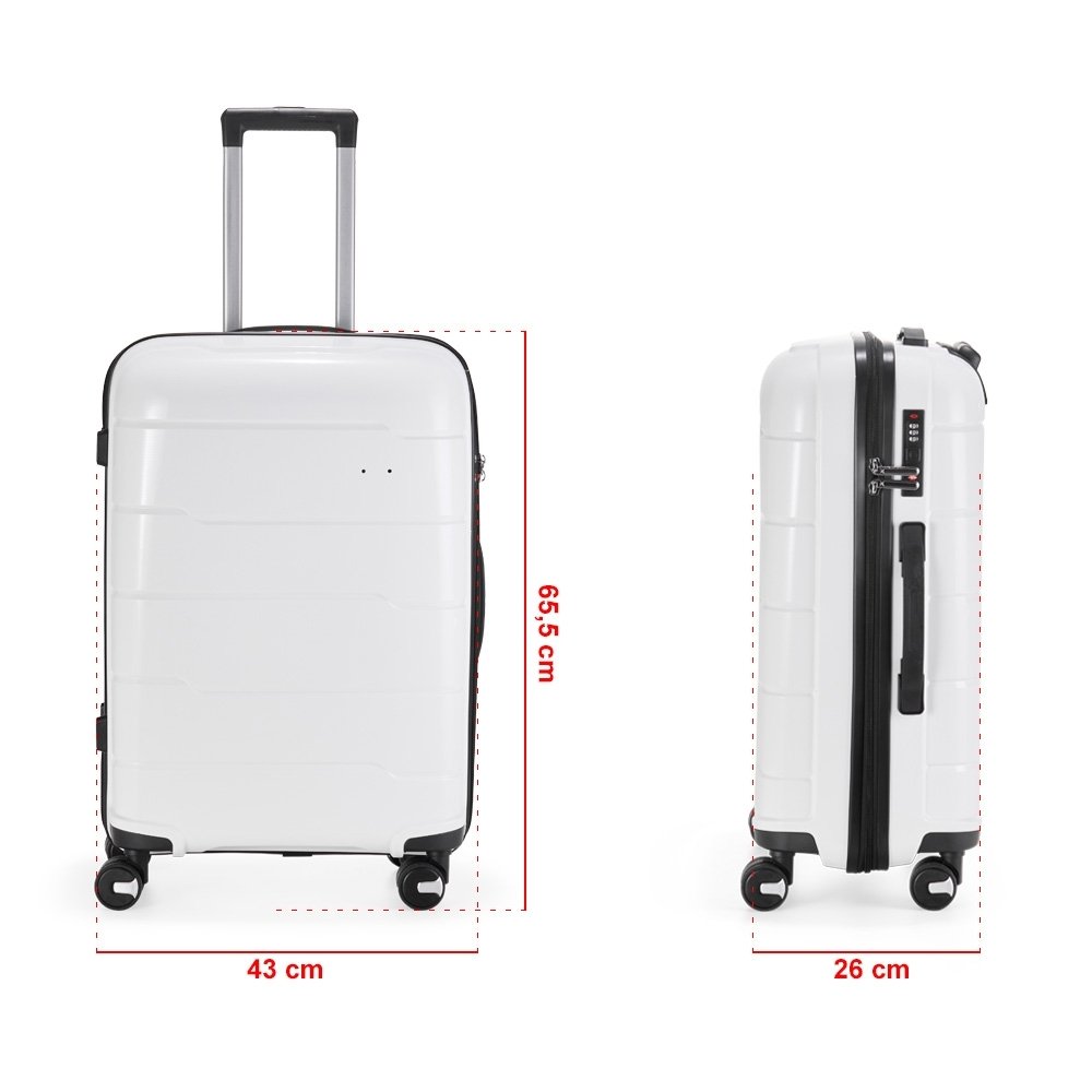 Mala de Viagem Personalizada 66L em Plástico Rígido com Logo MB6068 - Imagem 6