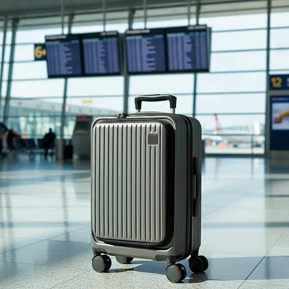 Mala de Bordo Personalizada Carry On 32L em Plástico Rígido com Logo MB8216P - Imagem 10