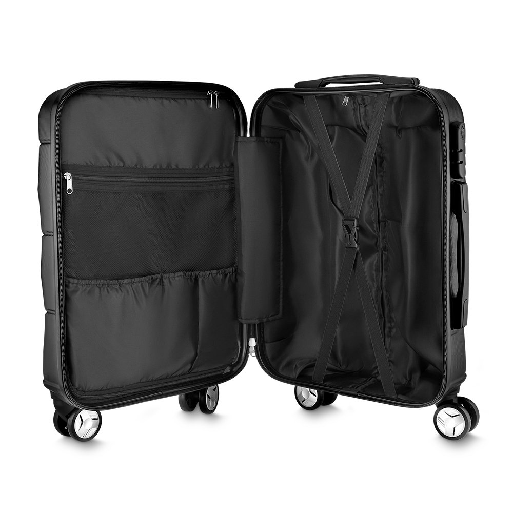 Mala de Bordo Personalizada Carry On 37L em Plástico Rígido com Logo MB14198 - Imagem 2