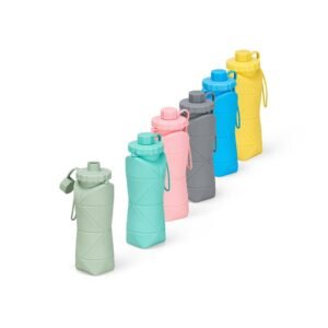 Garrafa de Silicone Dobrável Peraonalizada de 600ml MB19170
