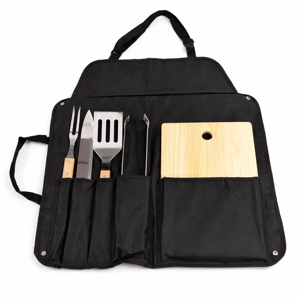 kit churrasco personalizado com 6 peças