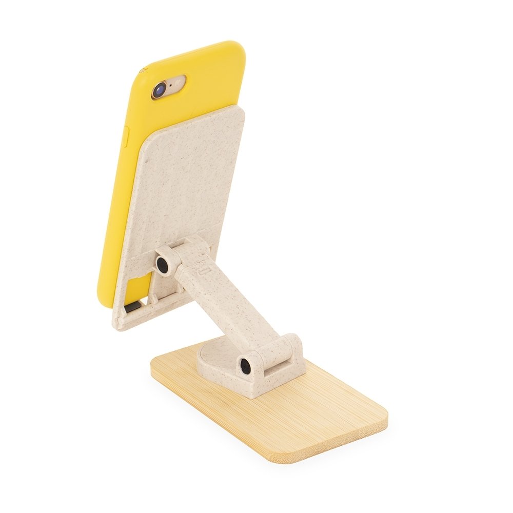 Suporte Retrátil para Celular em Fibra de Trigo e Bambu Personalizado MB9218 - Imagem 5