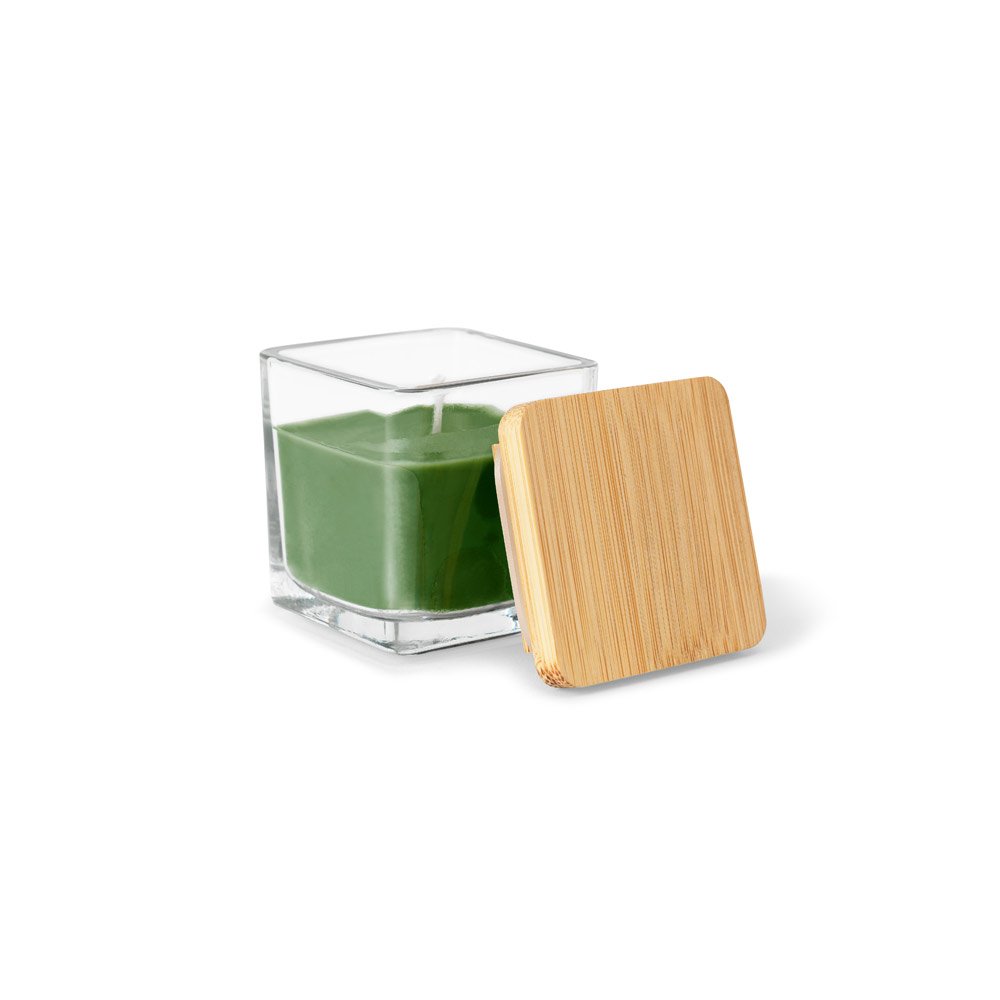 Vela Aromática em Copo de Vidro e Tampa de Bambu Personalizada MB95096 - Imagem 6