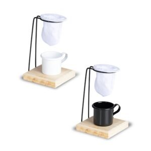 Kit Café com 3 Peças Xícara e Coador Personalizado MB14628
